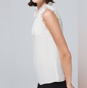 Bohme white casual work blouse